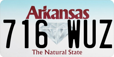AR license plate 716WUZ