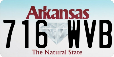AR license plate 716WVB
