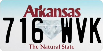 AR license plate 716WVK