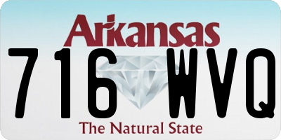 AR license plate 716WVQ