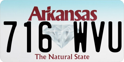 AR license plate 716WVU