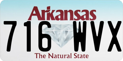 AR license plate 716WVX