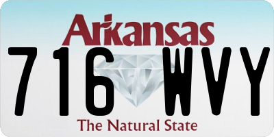 AR license plate 716WVY