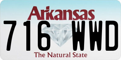 AR license plate 716WWD