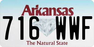 AR license plate 716WWF