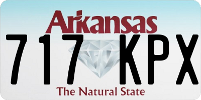 AR license plate 717KPX