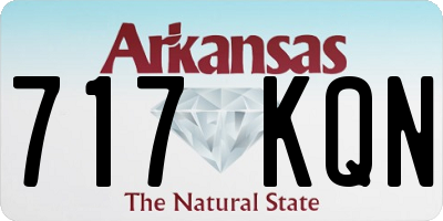 AR license plate 717KQN