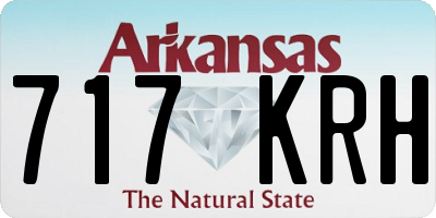 AR license plate 717KRH