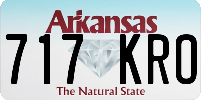 AR license plate 717KRO