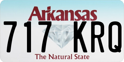 AR license plate 717KRQ