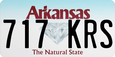 AR license plate 717KRS