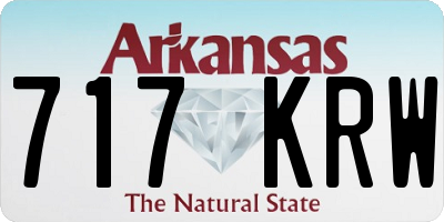 AR license plate 717KRW