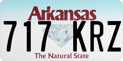 AR license plate 717KRZ