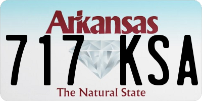 AR license plate 717KSA