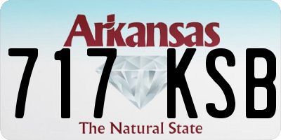 AR license plate 717KSB