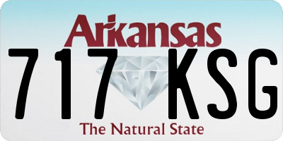 AR license plate 717KSG