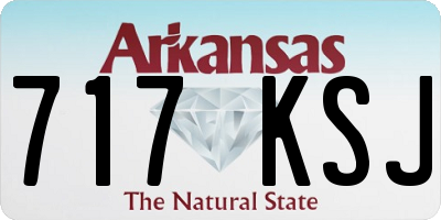 AR license plate 717KSJ