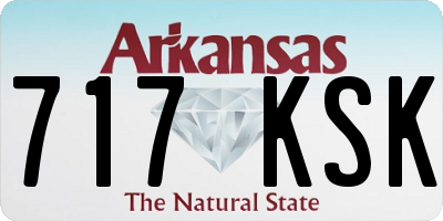 AR license plate 717KSK