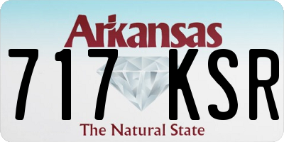AR license plate 717KSR