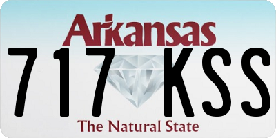 AR license plate 717KSS