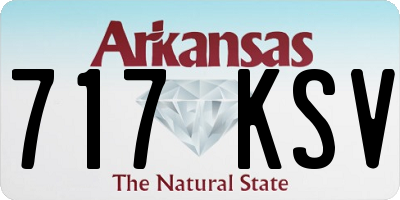 AR license plate 717KSV