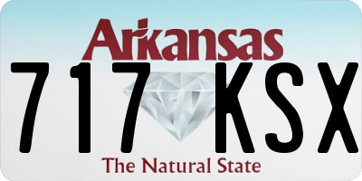 AR license plate 717KSX