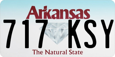AR license plate 717KSY