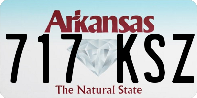 AR license plate 717KSZ