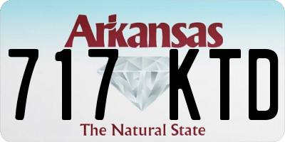 AR license plate 717KTD