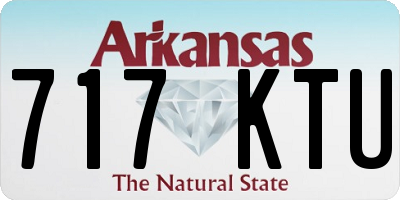 AR license plate 717KTU