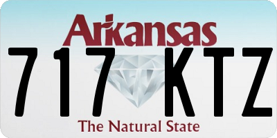 AR license plate 717KTZ