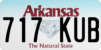 AR license plate 717KUB
