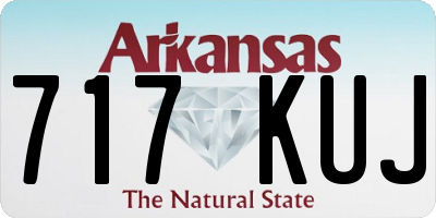 AR license plate 717KUJ