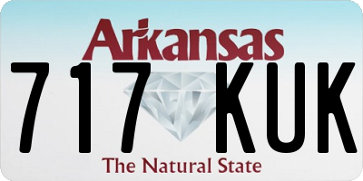 AR license plate 717KUK