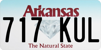 AR license plate 717KUL