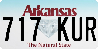 AR license plate 717KUR