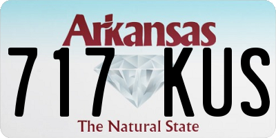AR license plate 717KUS