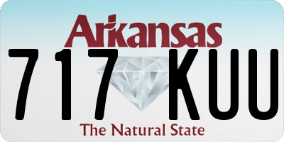 AR license plate 717KUU