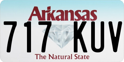 AR license plate 717KUV