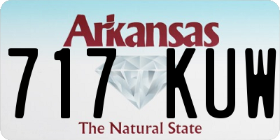 AR license plate 717KUW
