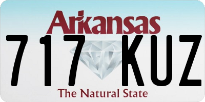AR license plate 717KUZ