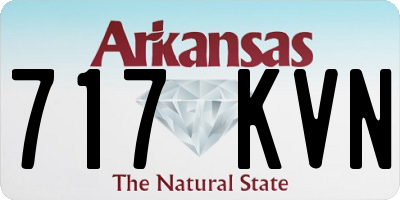 AR license plate 717KVN