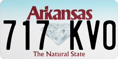 AR license plate 717KVO
