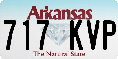 AR license plate 717KVP