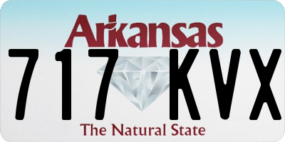 AR license plate 717KVX