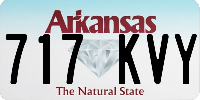 AR license plate 717KVY
