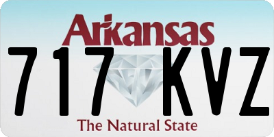 AR license plate 717KVZ