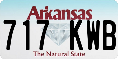 AR license plate 717KWB