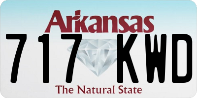 AR license plate 717KWD