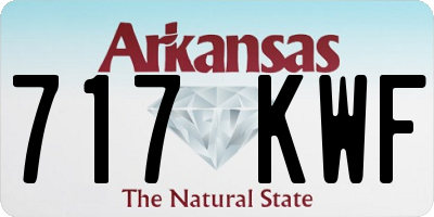 AR license plate 717KWF